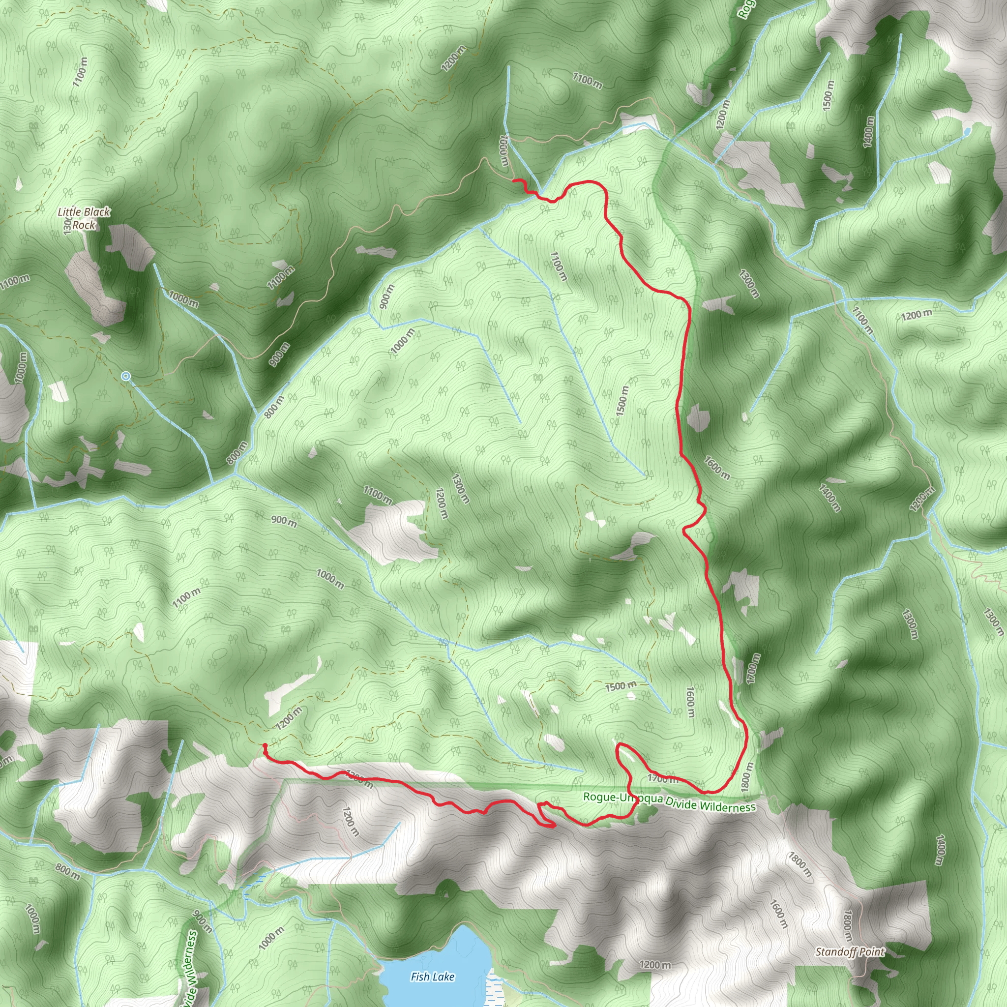 Rocky Ridge via Rocky Rim Trail mobile static map