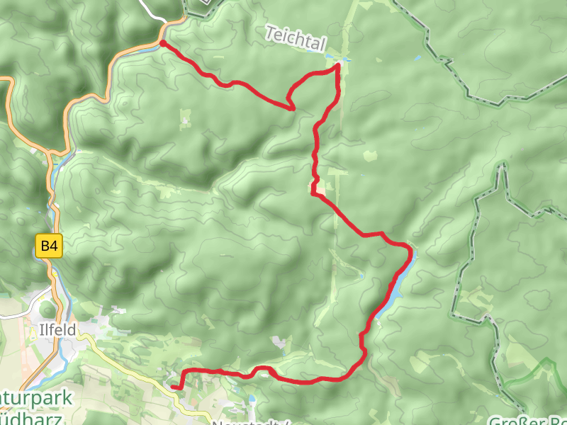 Talsperre Neustadt and Bornberg Walk via Südharzer Dampflok Steig - Eisfelder Talmühle