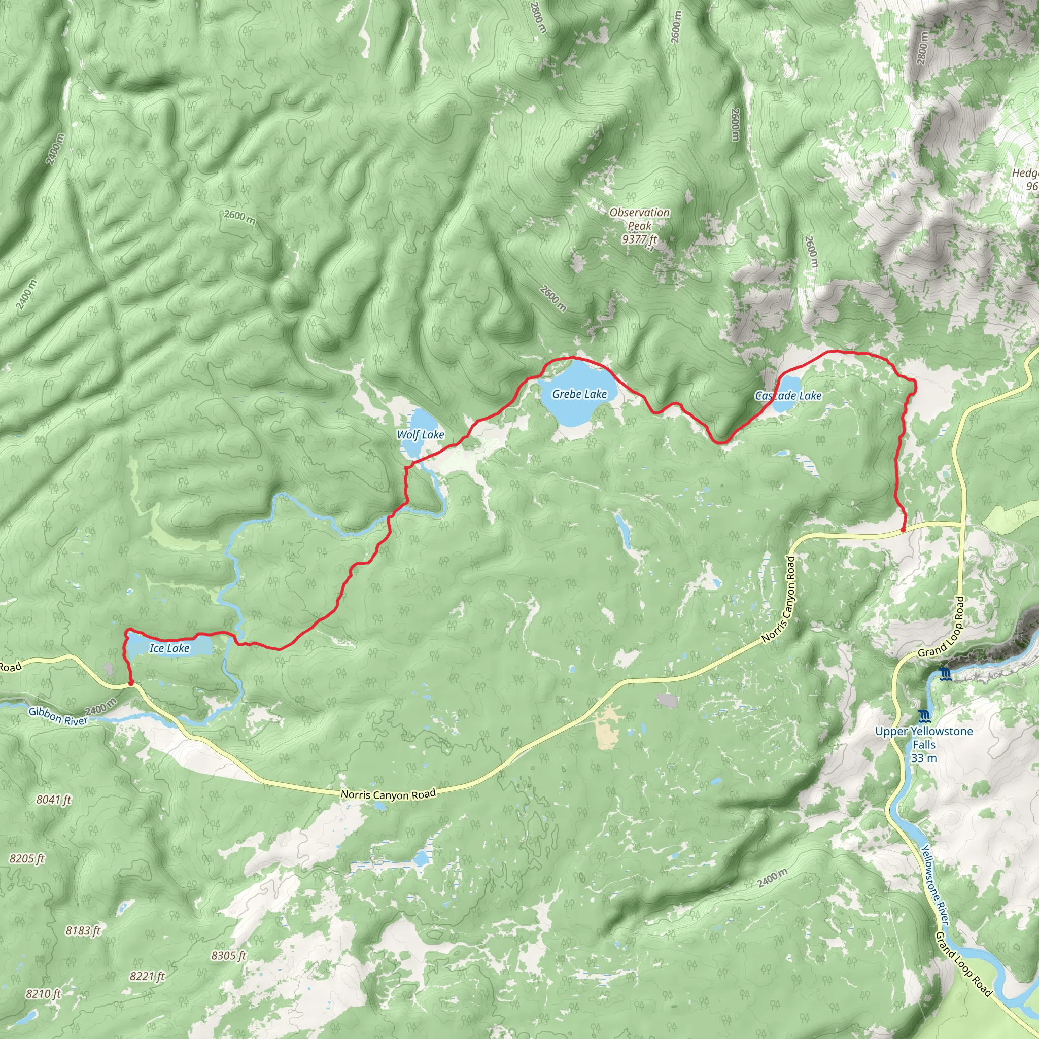 Howard Eaton Trail - Canyon Area mobile static map