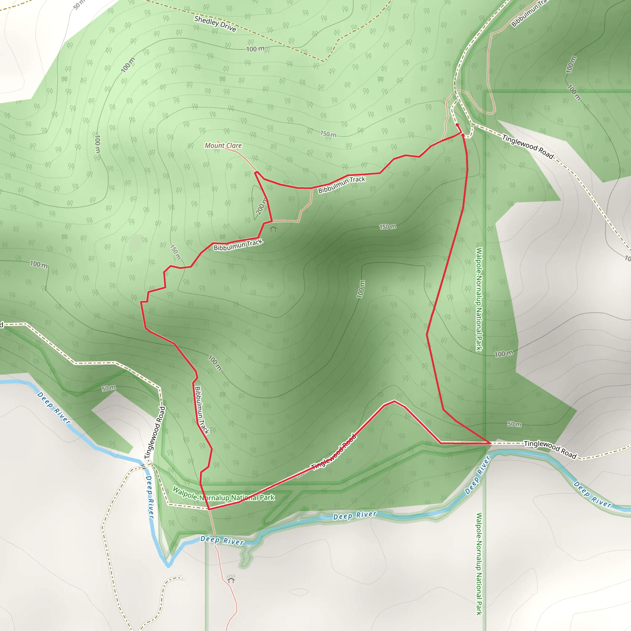 Deep River Loop Walk mobile static map
