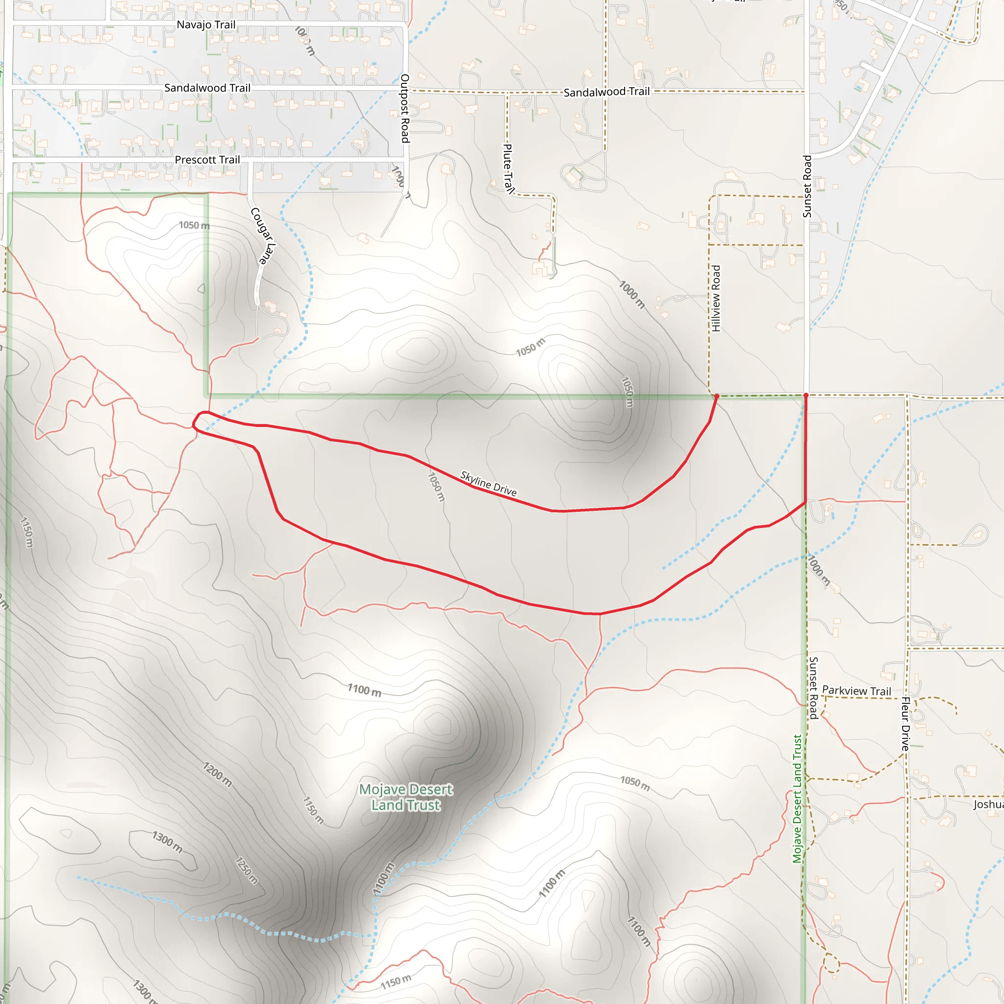 Skyline Drive Loop mobile static map