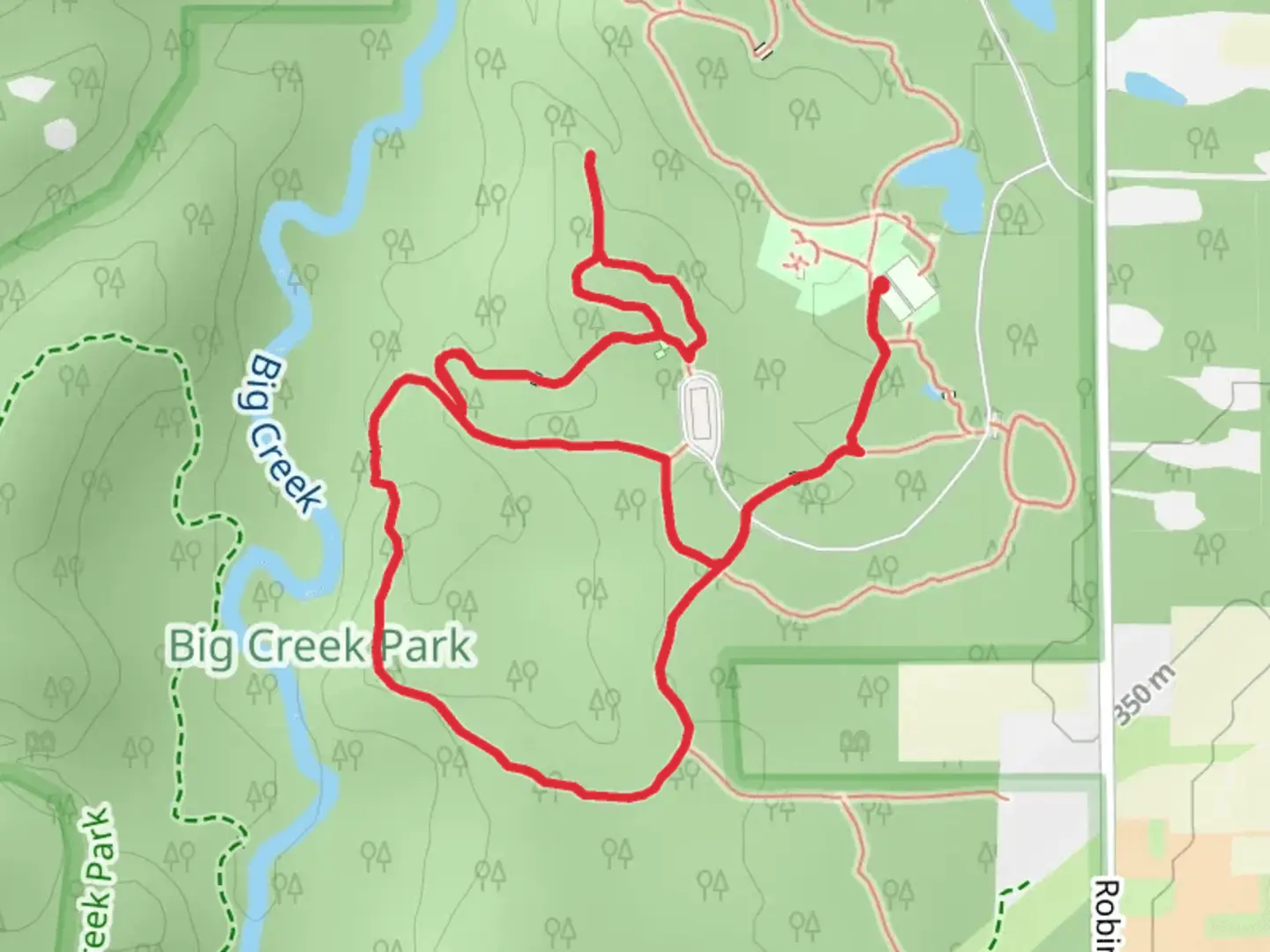 An image depicting the trail Beechwoods and Hemlock Trail and its surrounding area.