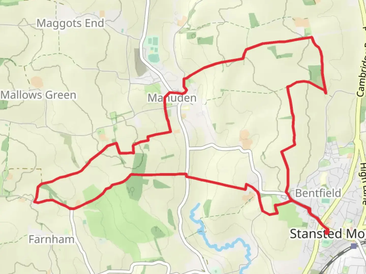 An image depicting the trail Chatter End and Houghtey Wood Loop and its surrounding area.