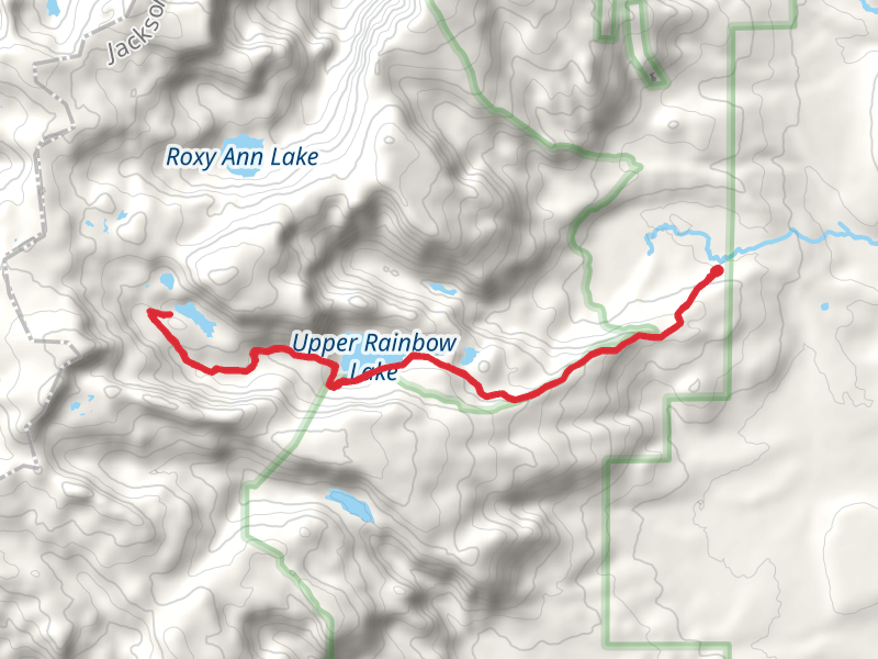 Slide Lake via Rainbow Lakes Trail