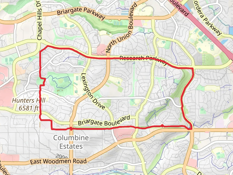 Woodmen, Skyline and Research Parkway Loop Trail