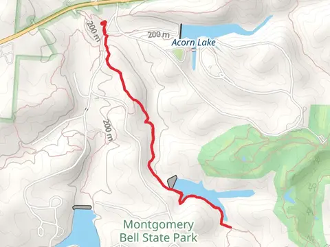 Creech Hollow and Montgomery Bell Trail