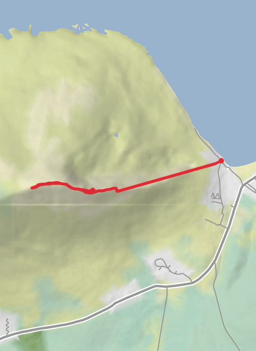 Hike on Slievemore Walk mobile static map