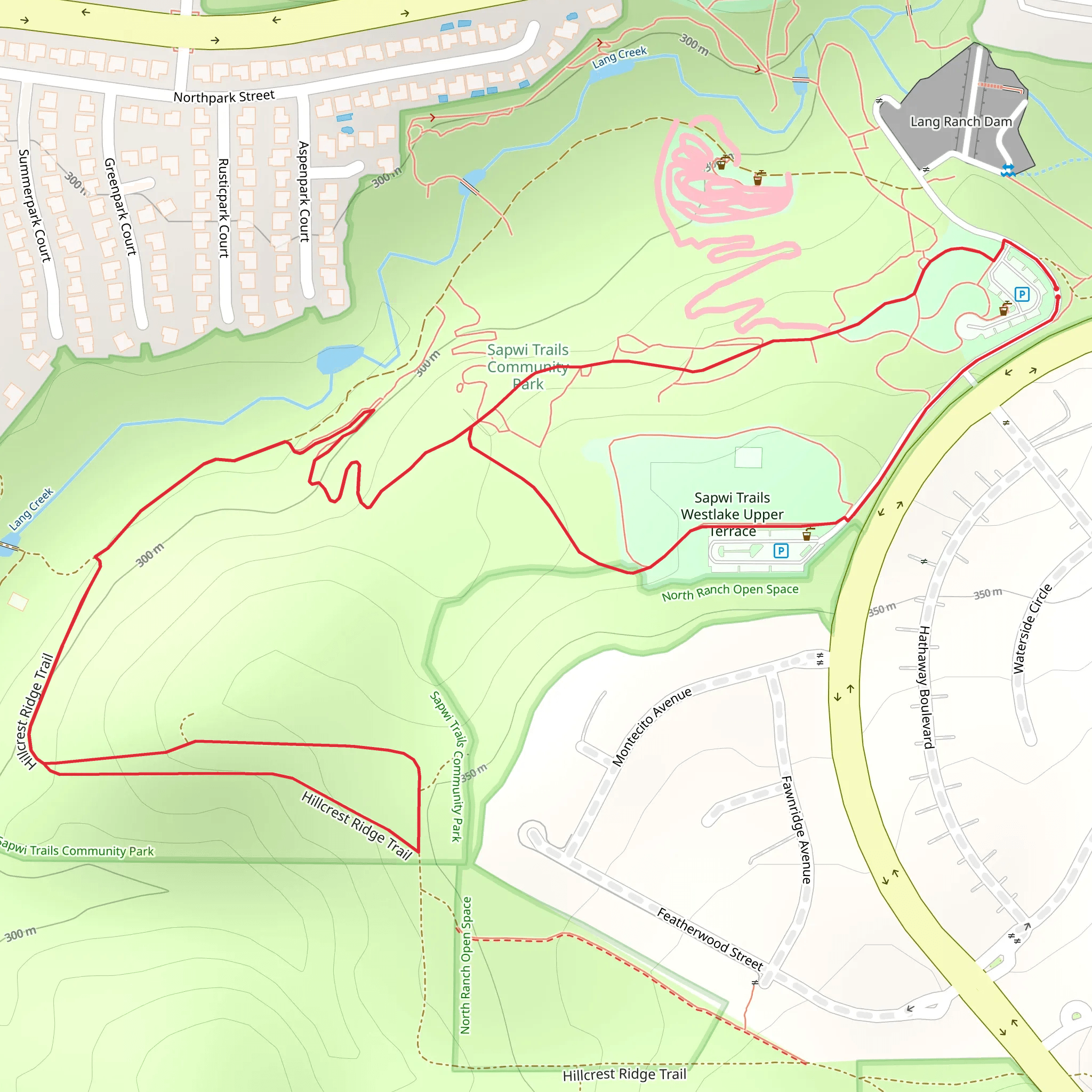 Sapwi Trails Westlake Lower Terrace Loop mobile static map