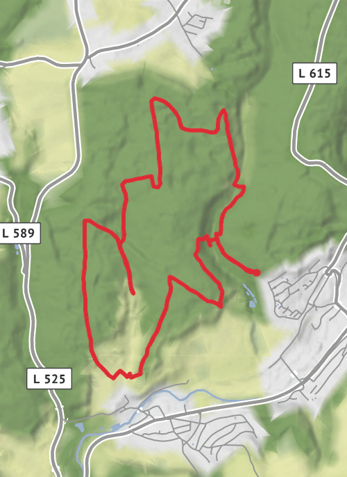 Hike from Dallau mobile static map