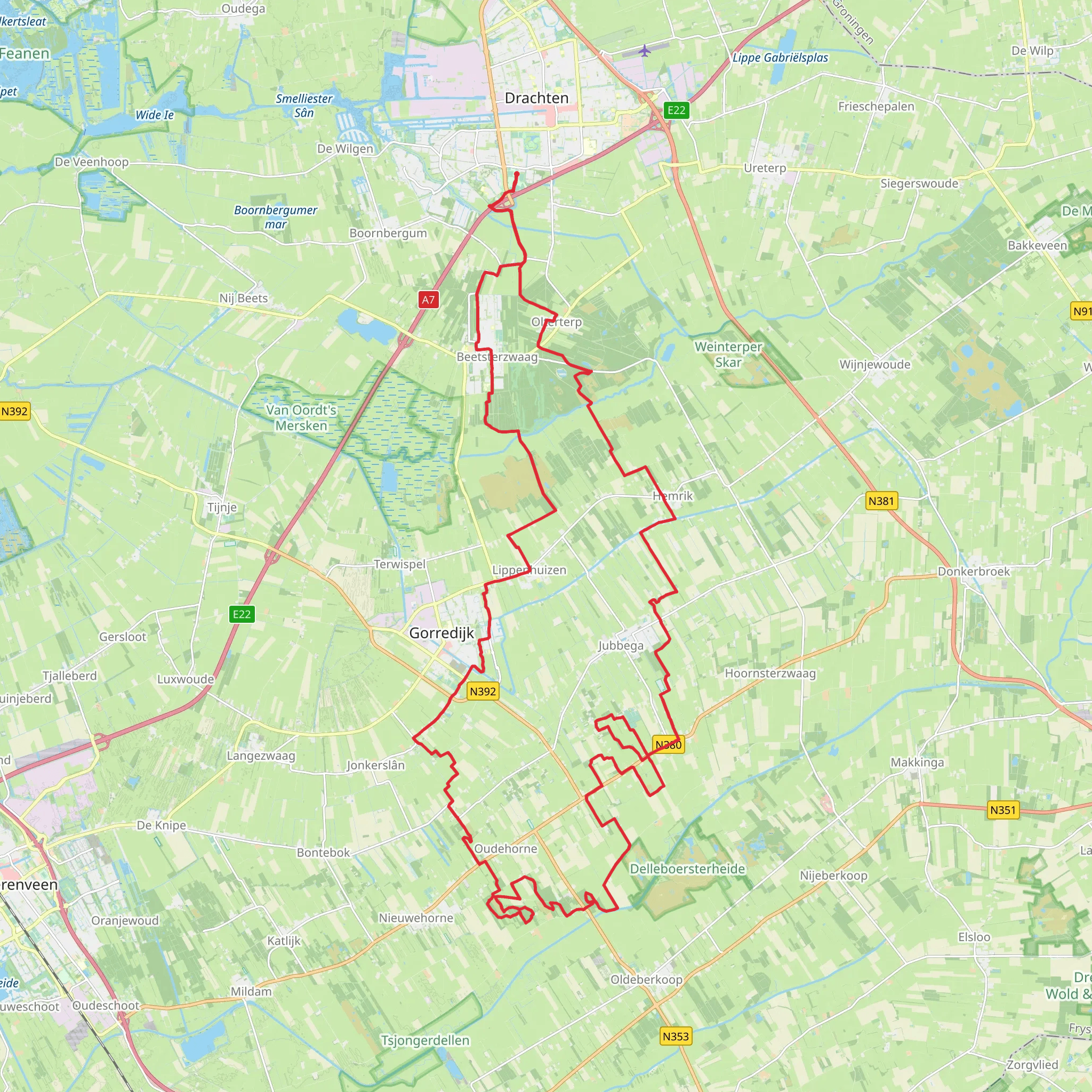 Himrikerpad, Zwarte Meer and Kleine Kiekenberg Loop mobile static map