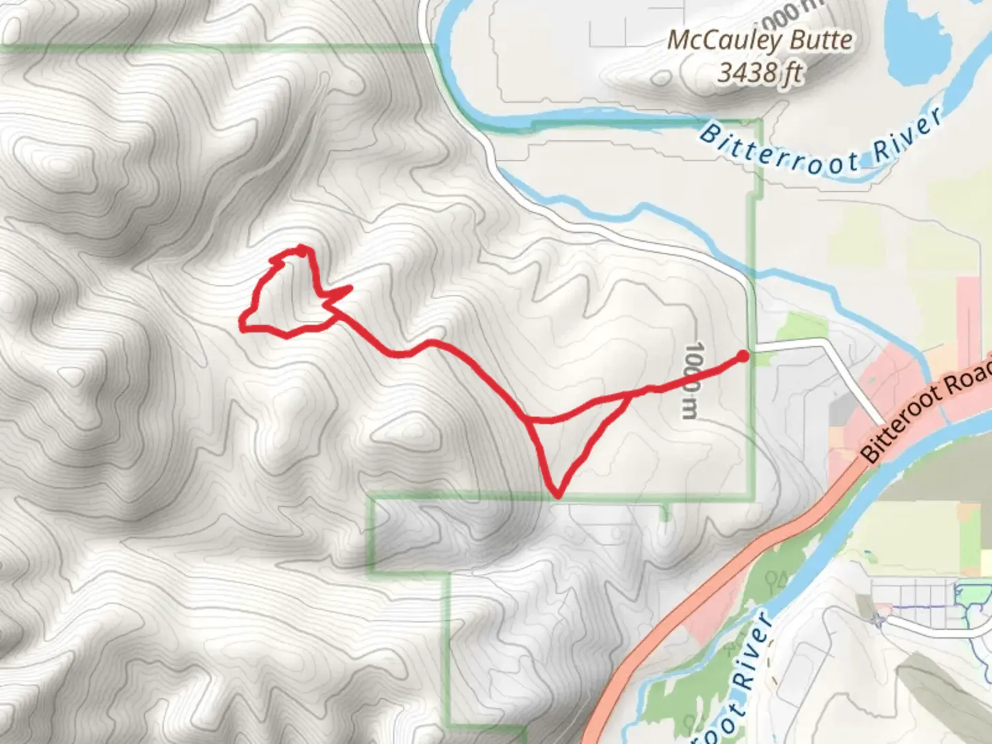 An image depicting the trail Blue Mountain Road Loop - West and its surrounding area.