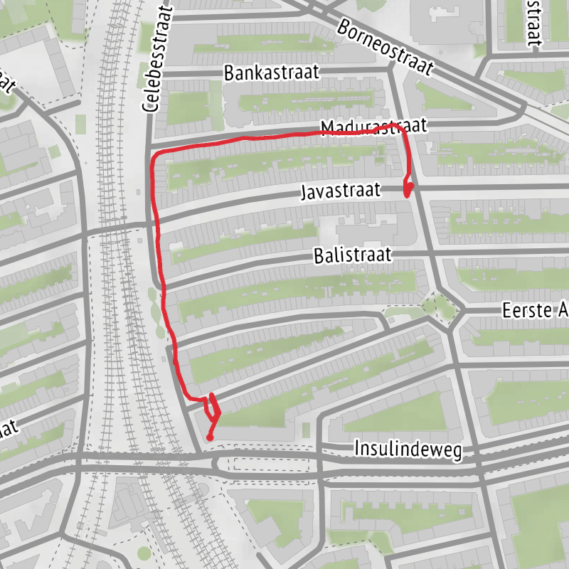A map preview of the recording Amsterdam Wandelen.