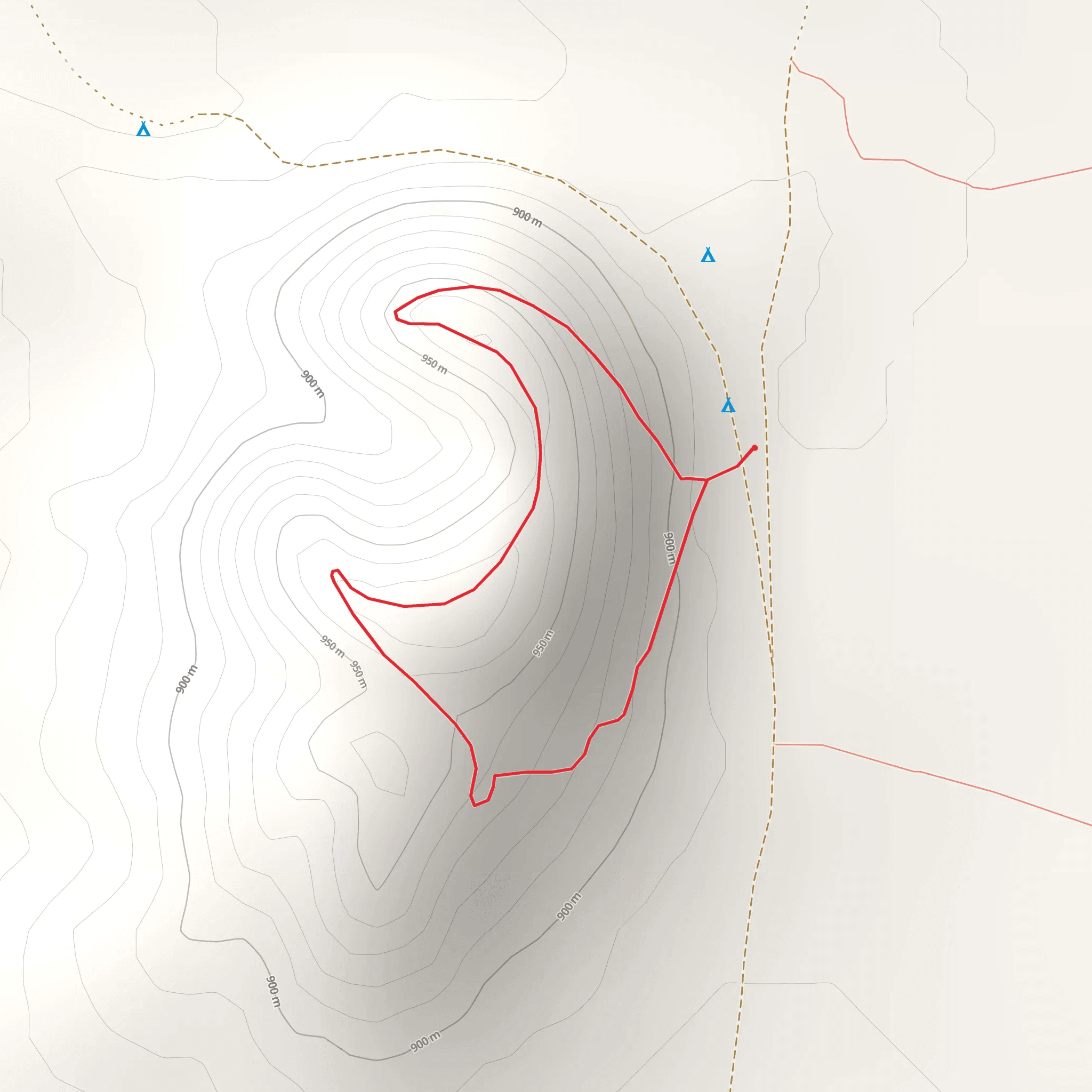 Indian Springs Trail Loop mobile static map
