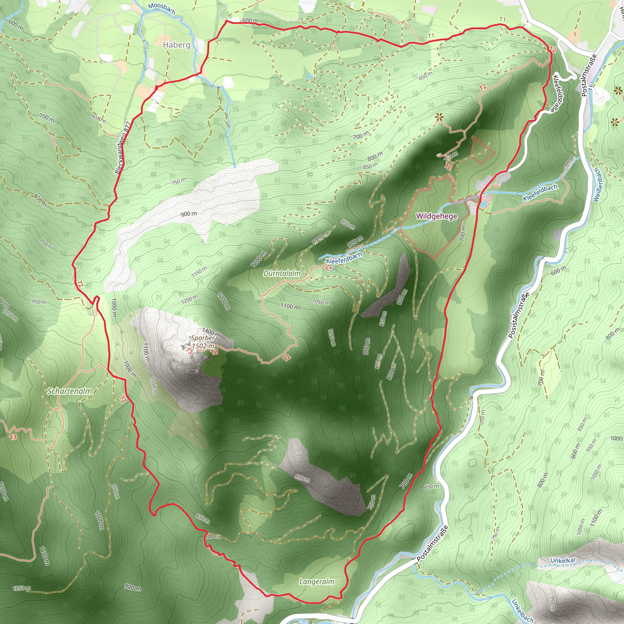 Sparberrundweg Loop mobile static map