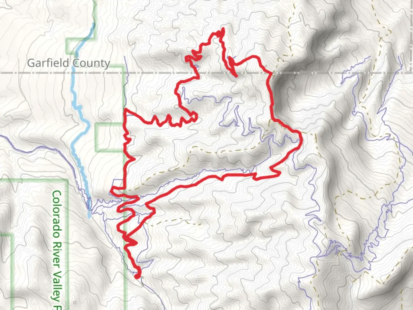 An image depicting the trail North Porcupine and Innie Loop and its surrounding area.