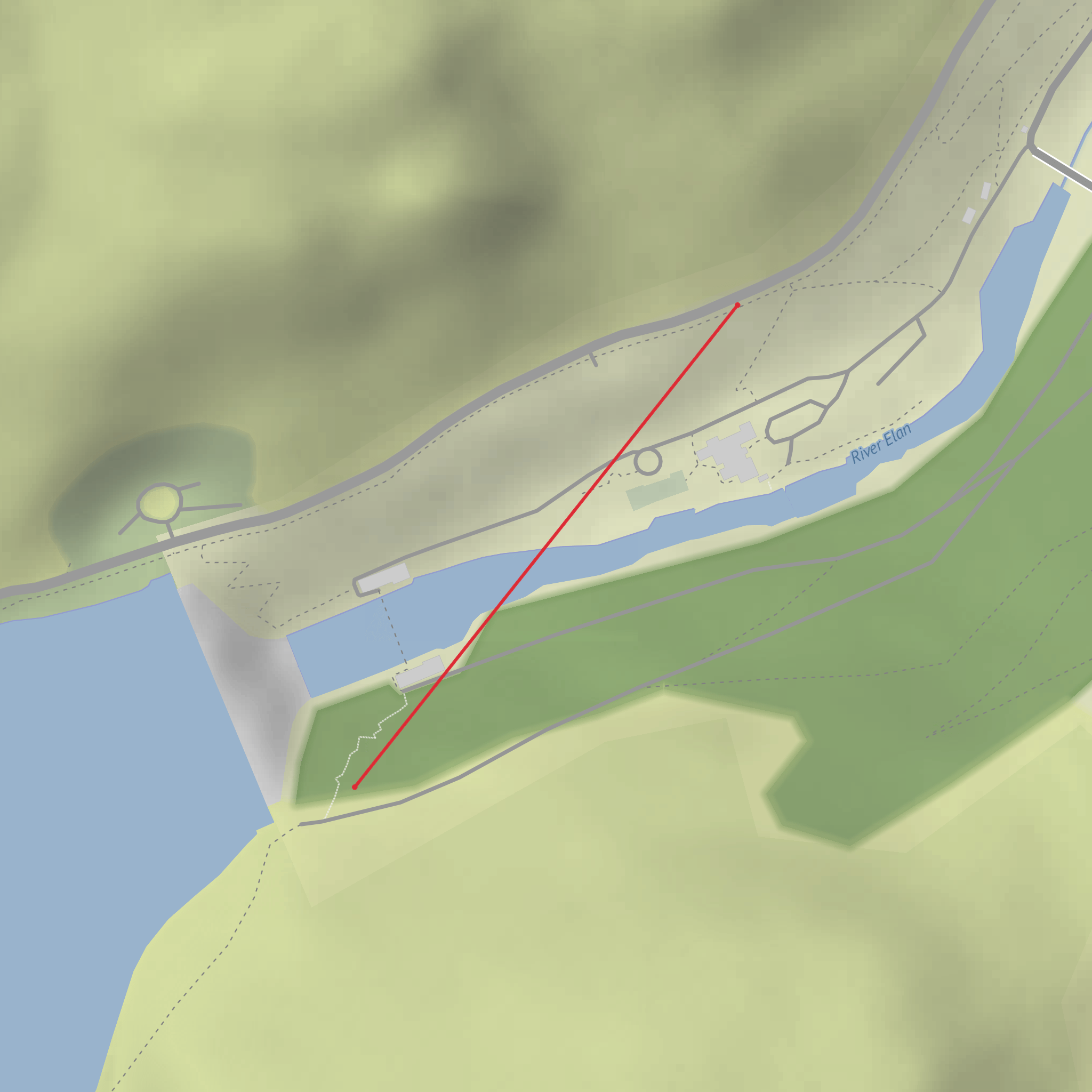 elan valley mobile static map
