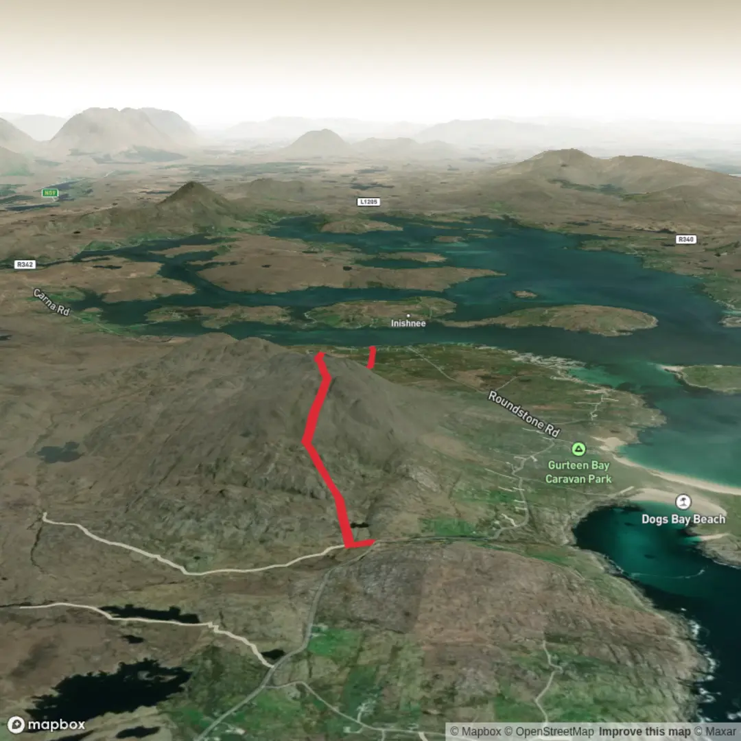 An image depicting the trail Errisbeg_1 and its surrounding area.