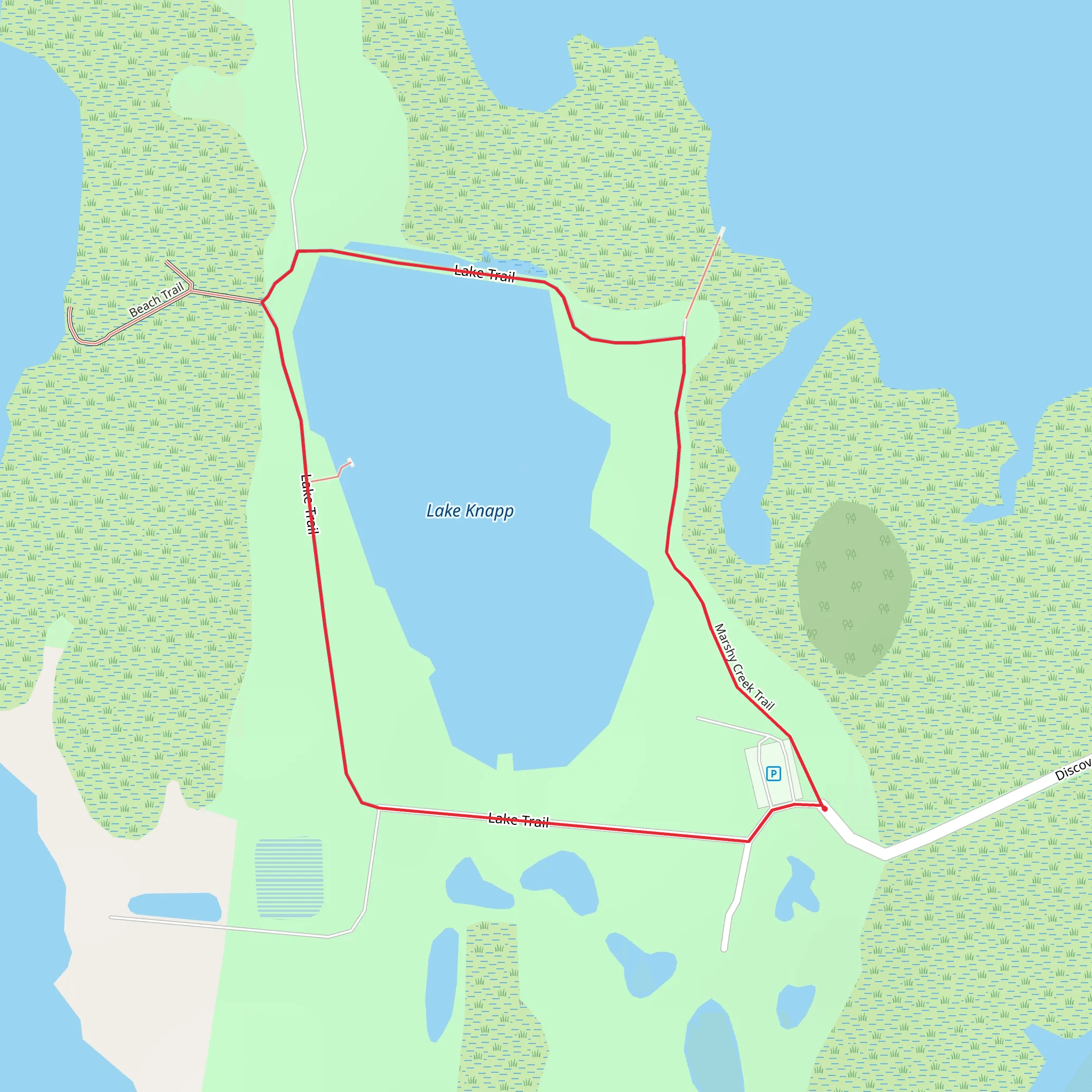 Lake Knapp Loop mobile static map