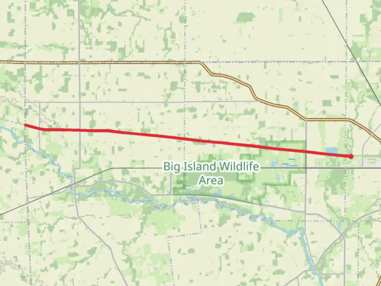 An image depicting the trail Marion Tallgrass Trail and its surrounding area.