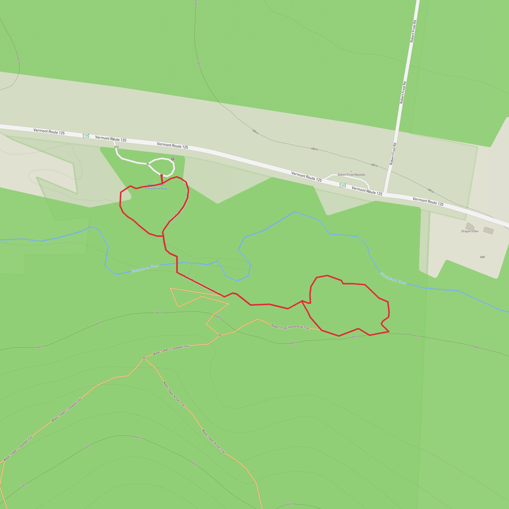 Robert Frost Trail mobile static map