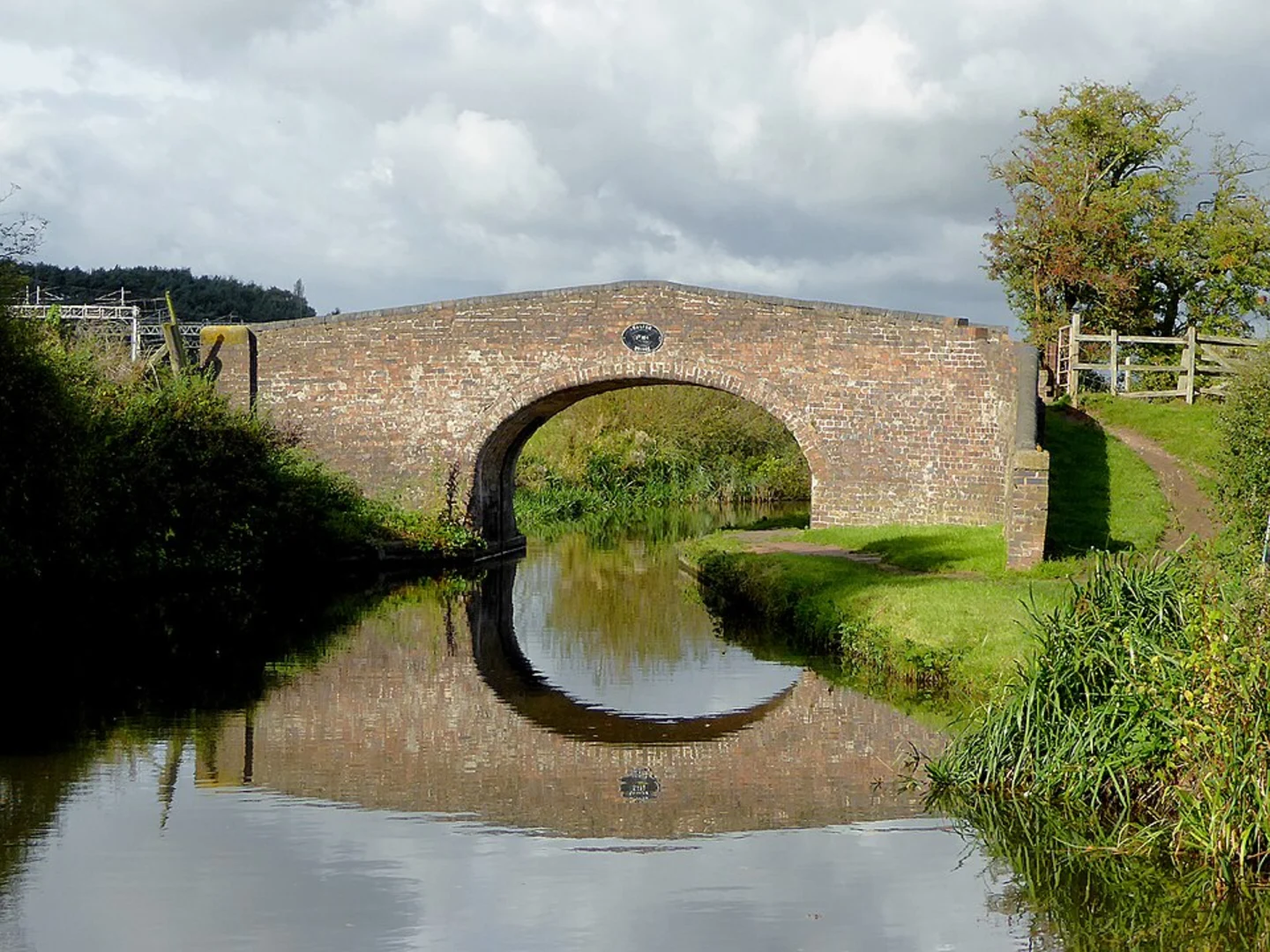 An image depicting the trail The Way for the Millennium along River Sow and its surrounding area.