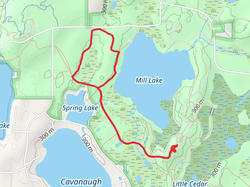 Lakeview Loop via Waterloo - Pinckney Hiking Trail