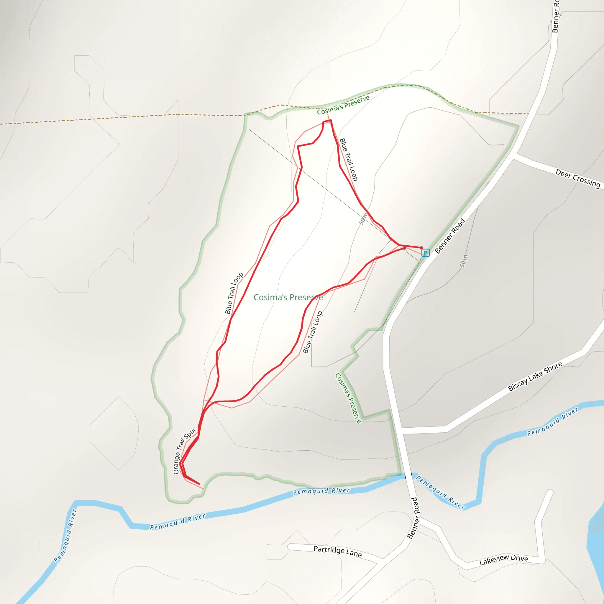 Biscay Lakes Shore mobile static map