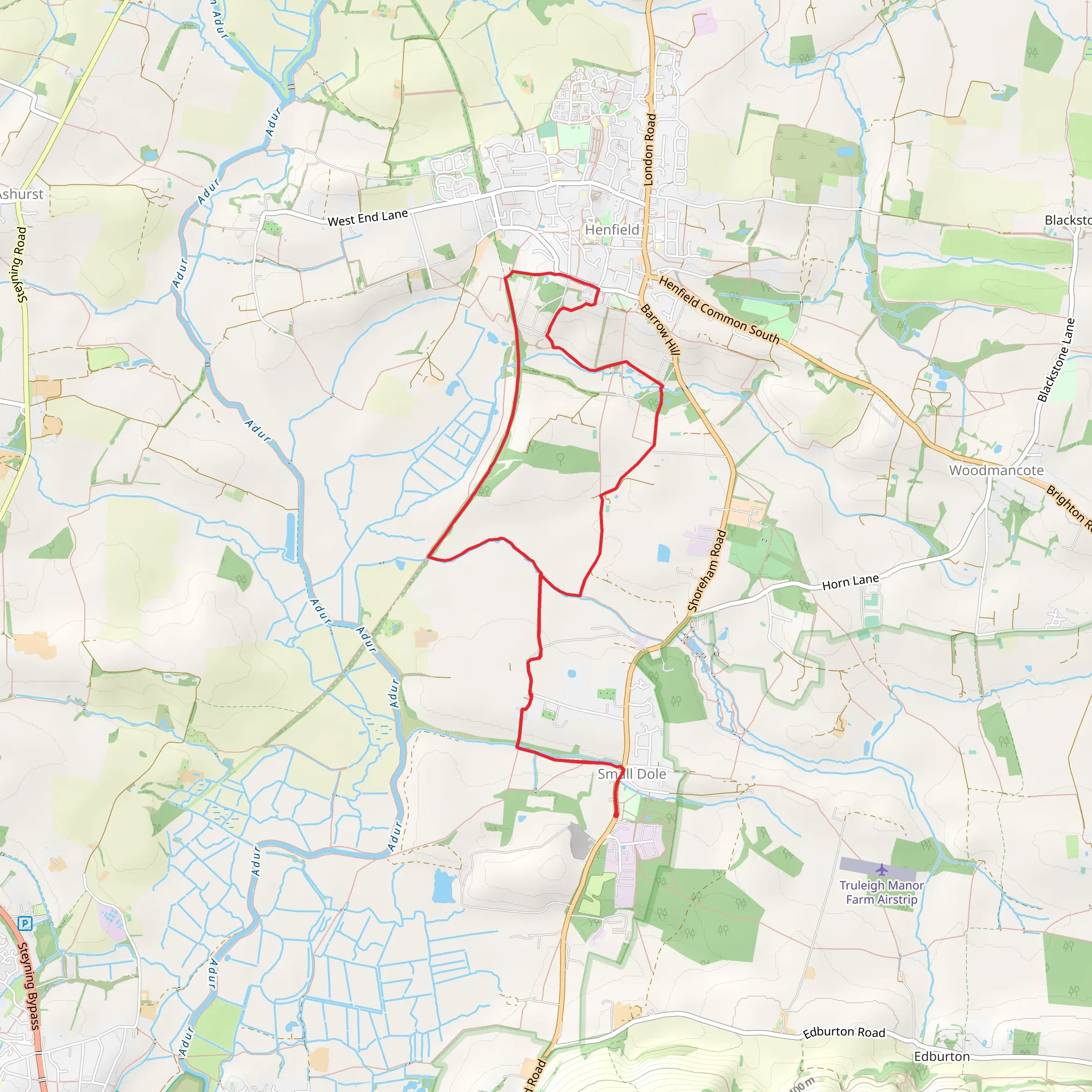 Small Dole Loop mobile static map