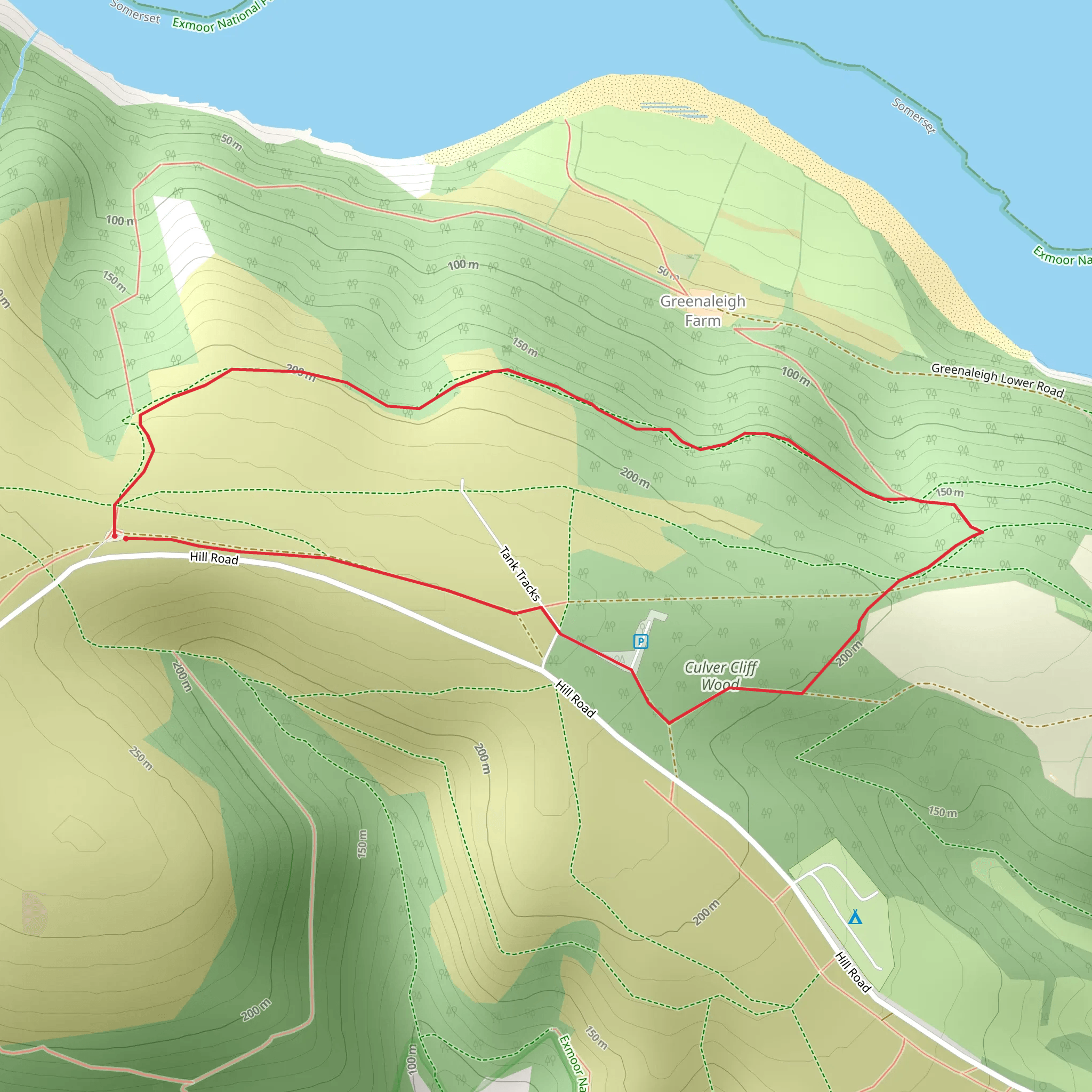 North Hill Walk mobile static map