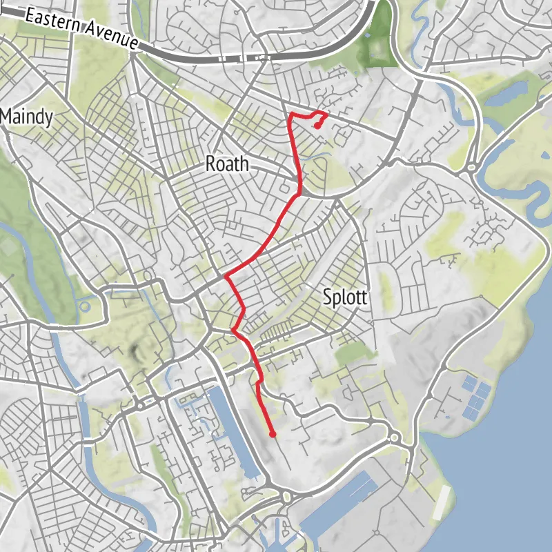 Hike from Penylan mobile static map
