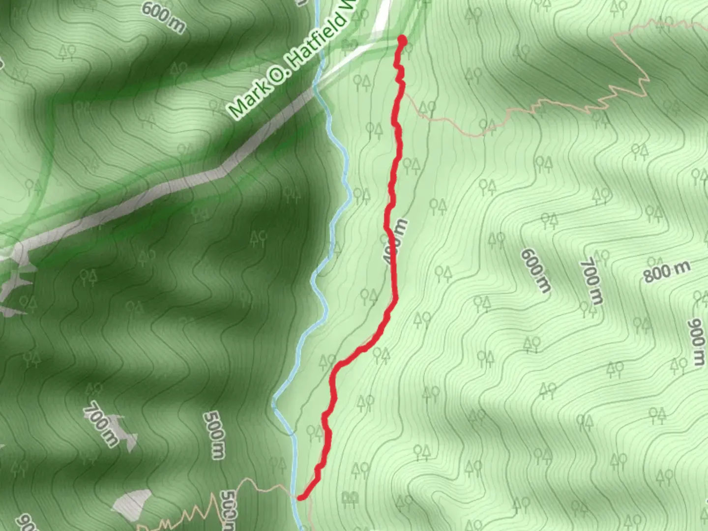An image depicting the trail Tanner Creek Trail and its surrounding area.