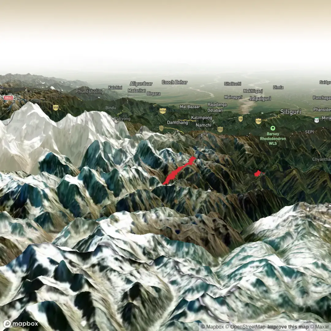 An image depicting the trail Thebe Trail KBC Circuit and its surrounding area.
