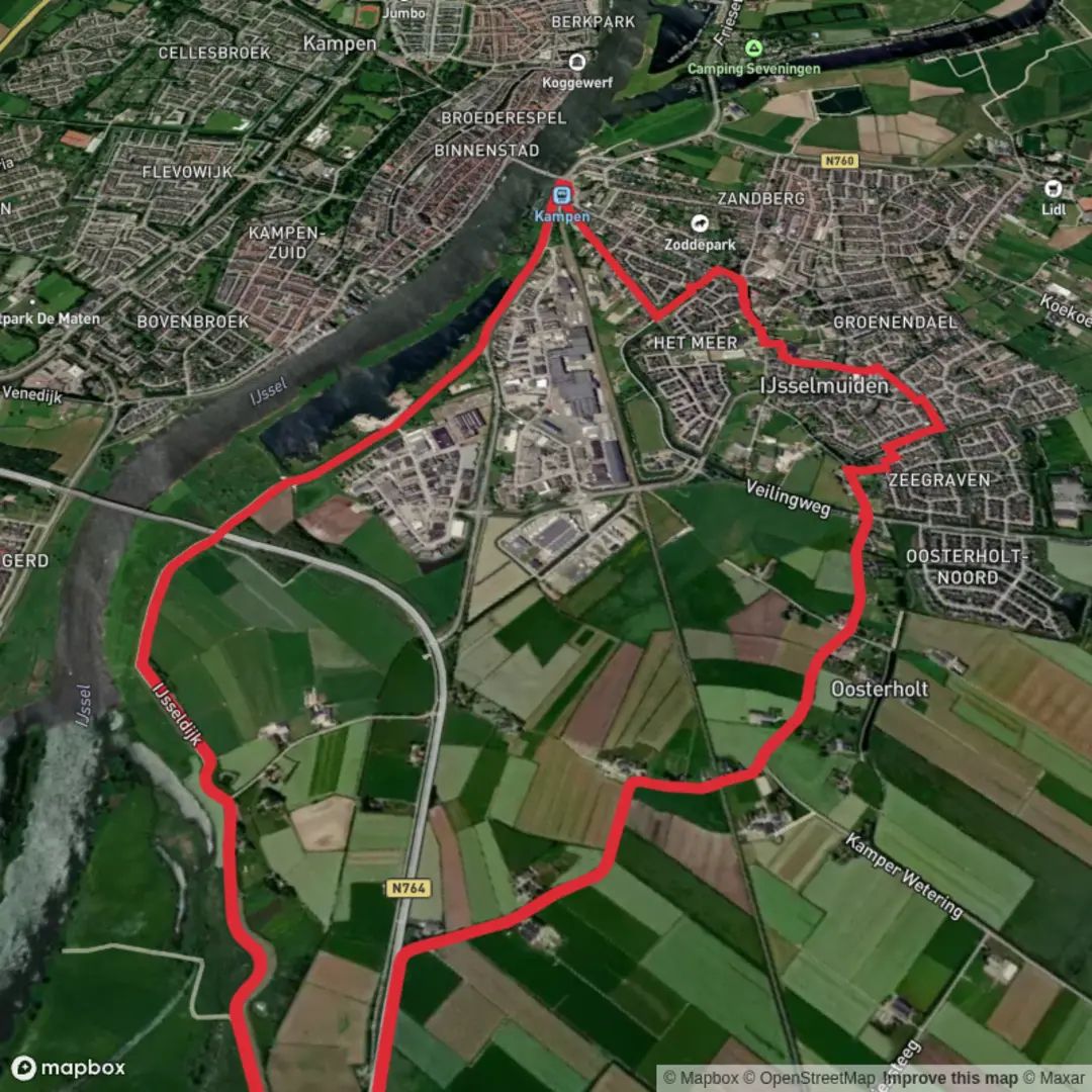 An image depicting the trail Kampen Loop via Sonnenberg Weg and its surrounding area.