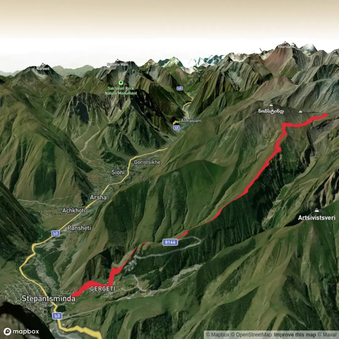An image depicting the trail Georgia hike 2 and its surrounding area.