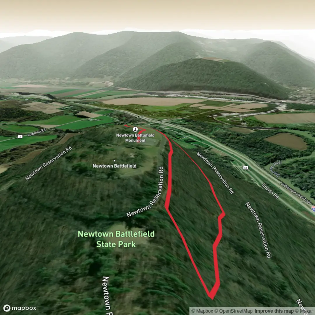 An image depicting the trail Sullivan's March Loop and its surrounding area.