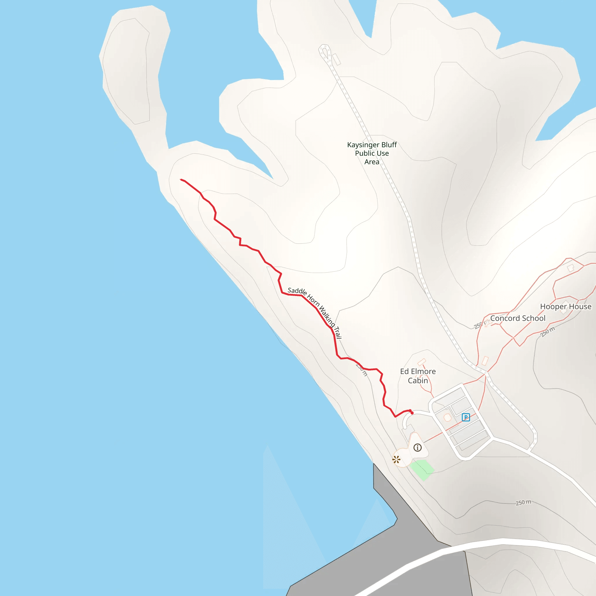 Saddle Horn Walking Trail mobile static map
