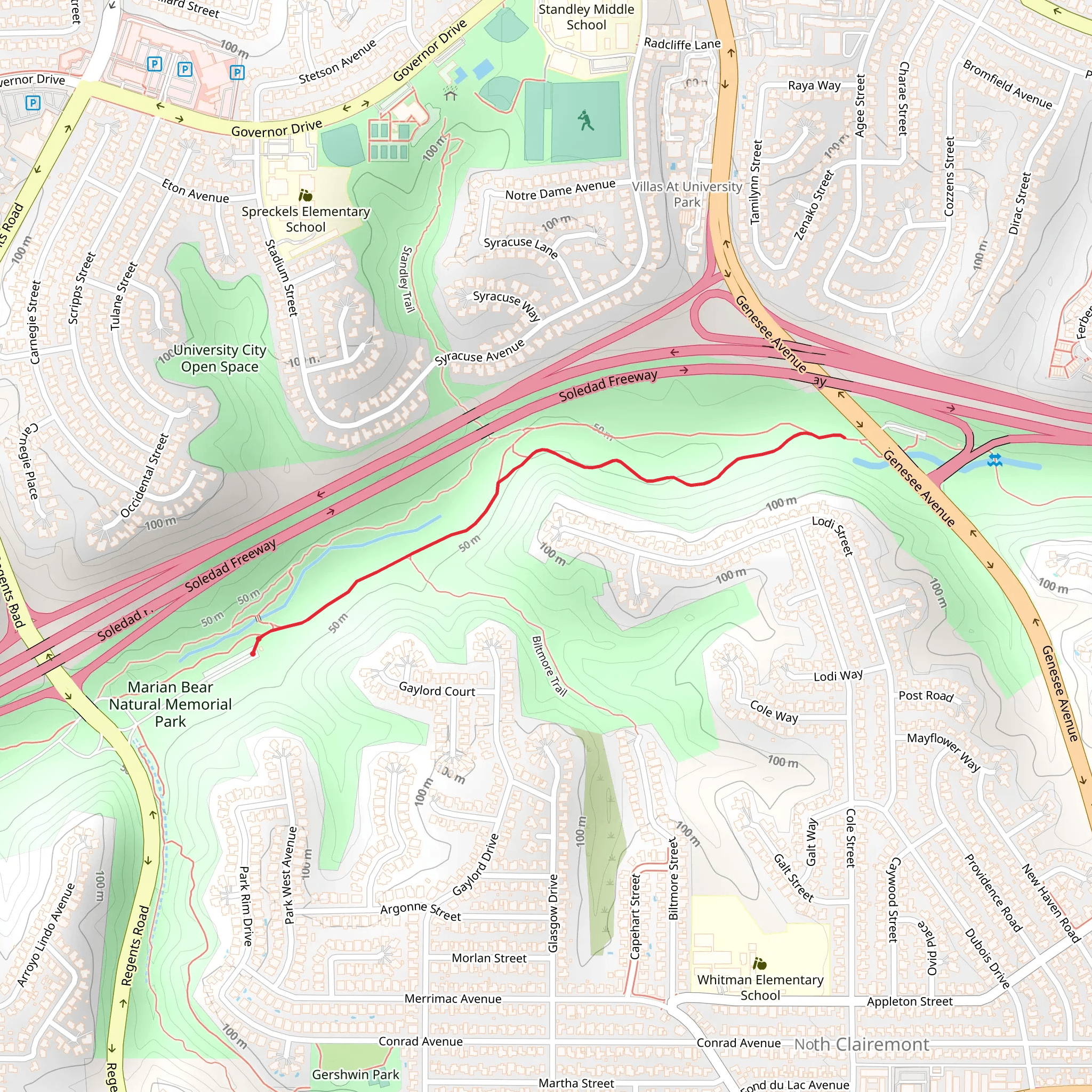 Regents Road Walk mobile static map
