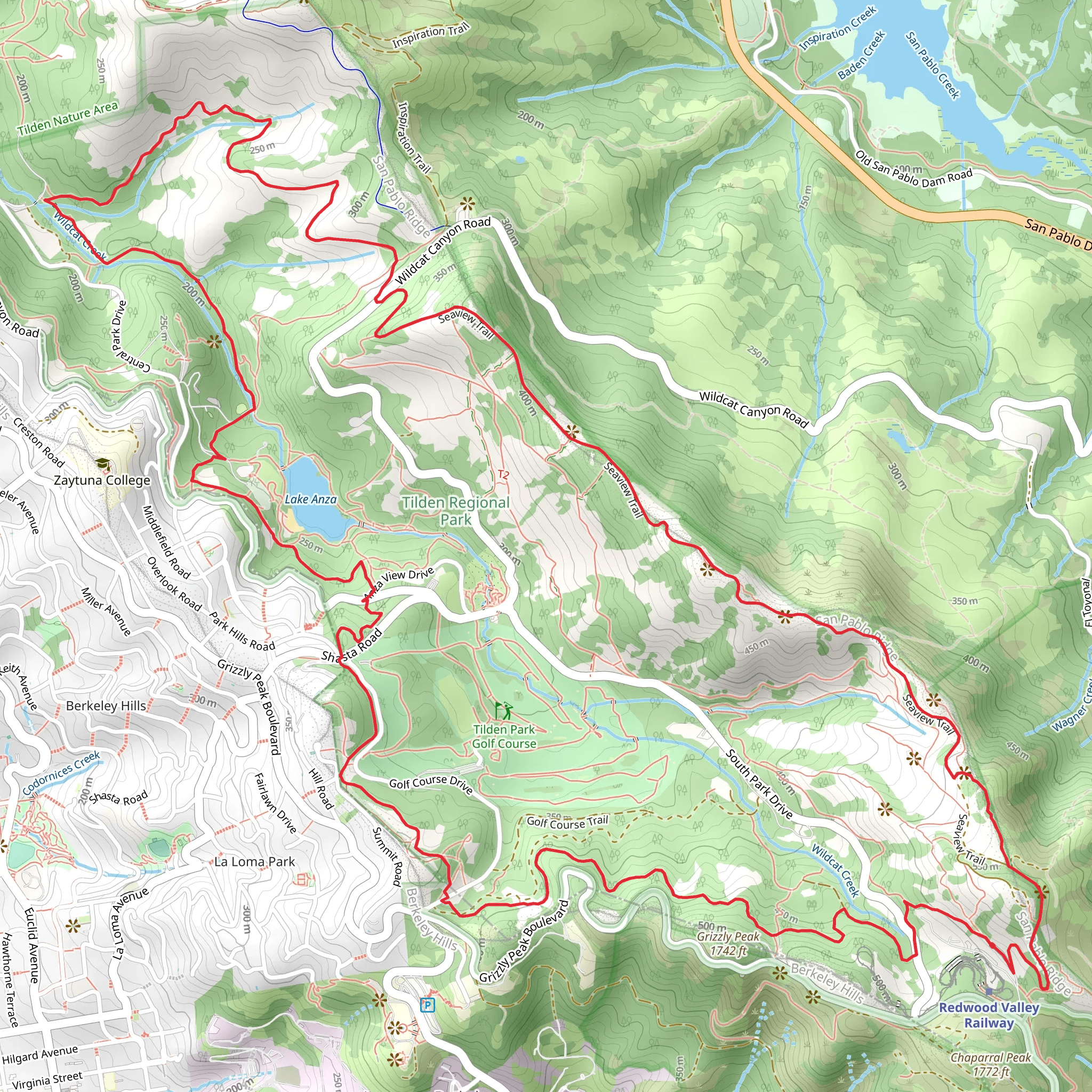 Fenceline, Meadows Canyon and Selby Loop Trail mobile static map
