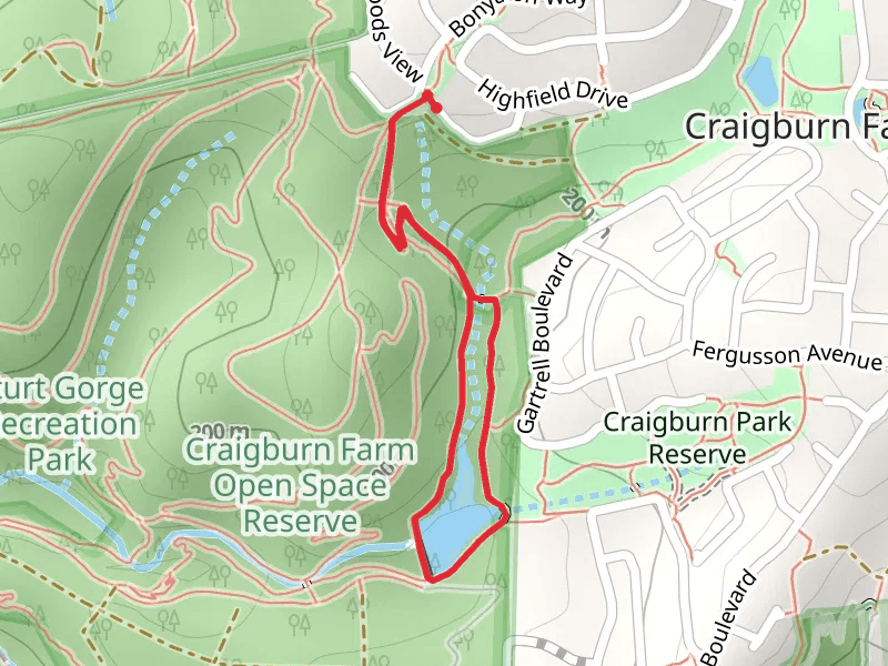 Lake View Trail - Craigburn Farm