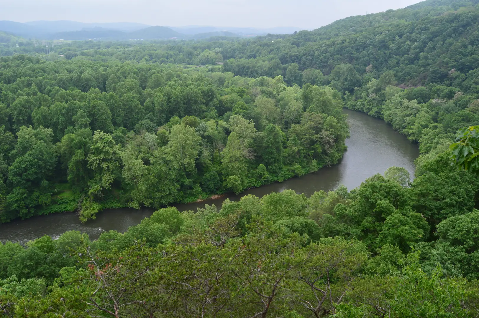 An image depicting the trail Neversink Mountain Preserve Loop and its surrounding area.