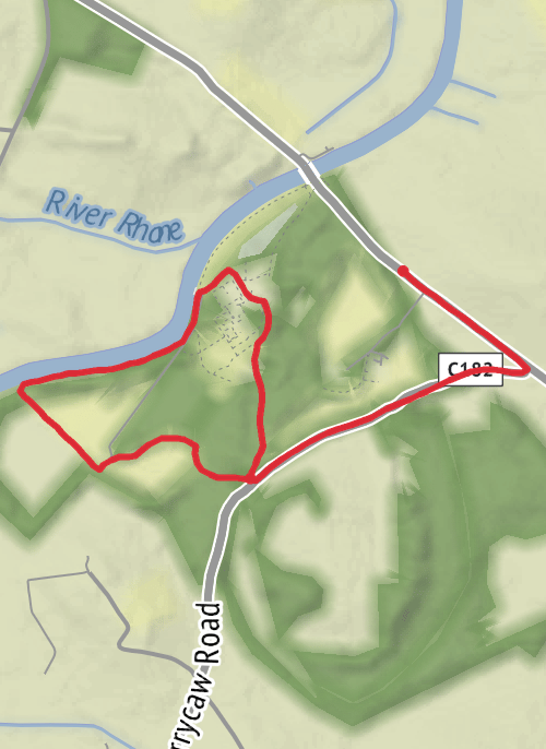 Hike from Portadown mobile static map