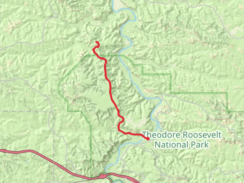 Maah Daah Hey Trail - Little Missouri River