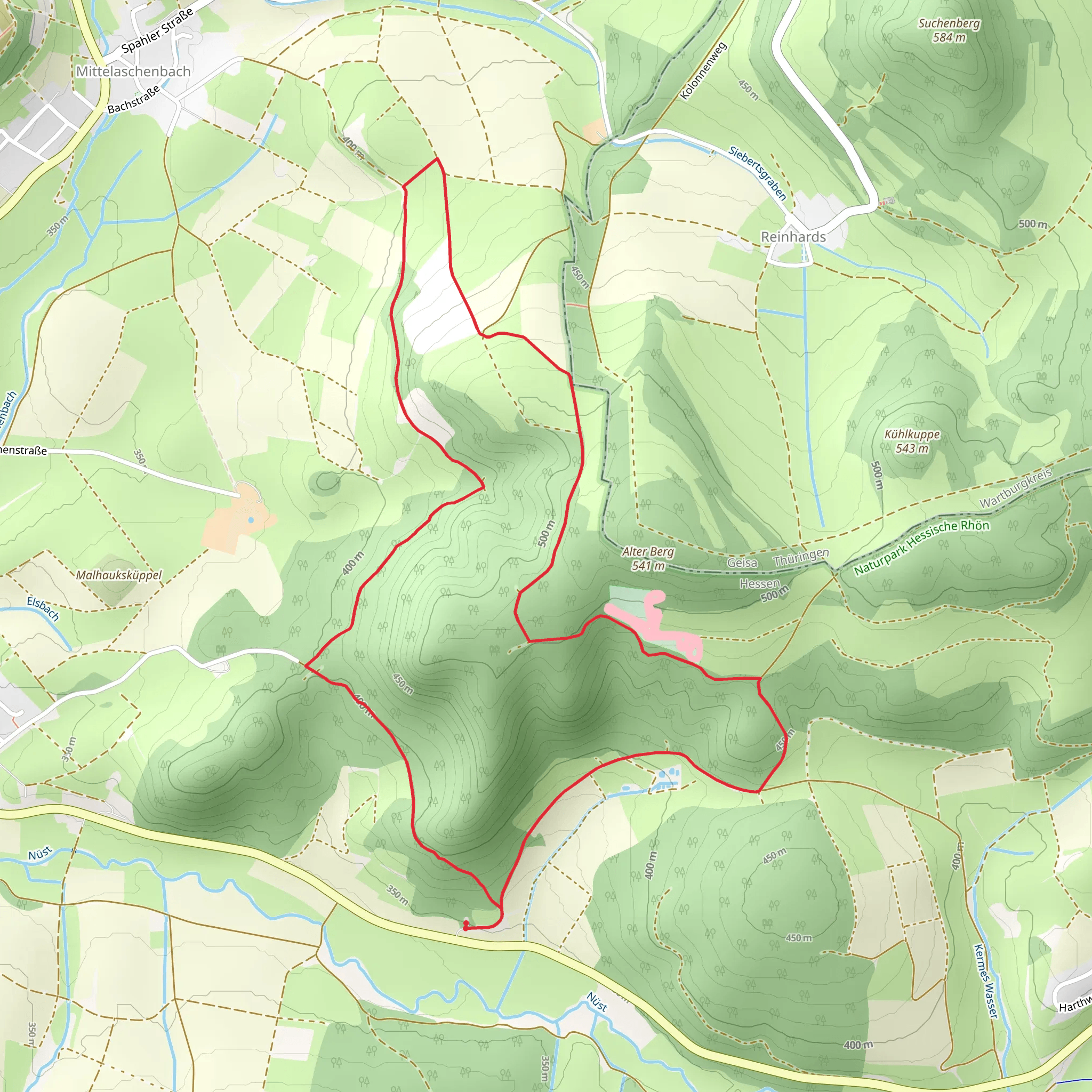 Rundweg Weinberg Loop mobile static map