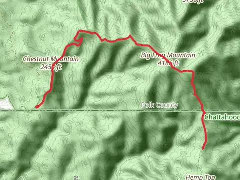 Chestnut Mountain and Big Frog Mountain via Hemp Top