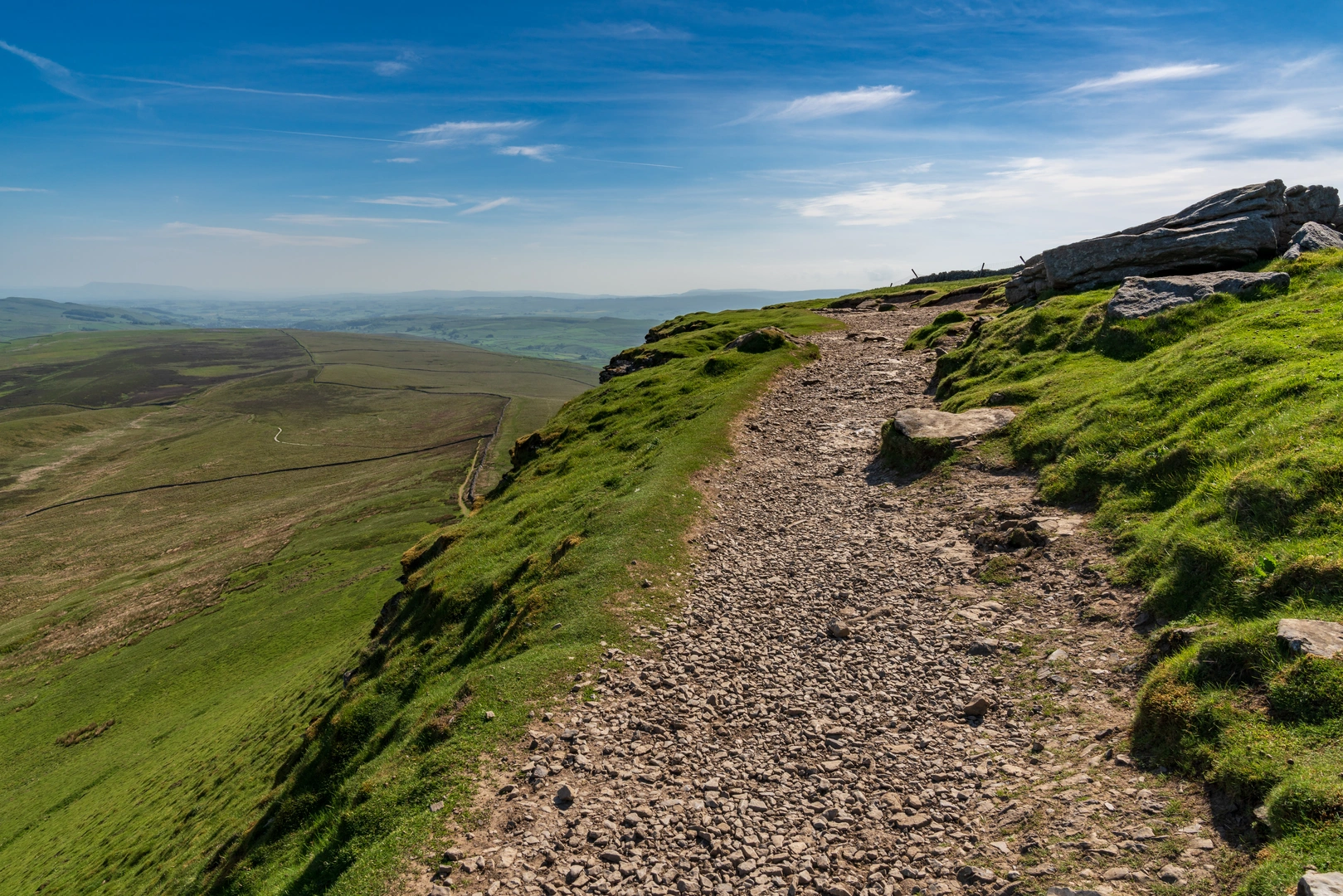 An image depicting the trail Peaks Walk from Settle to Kirkby Stephen and its surrounding area.