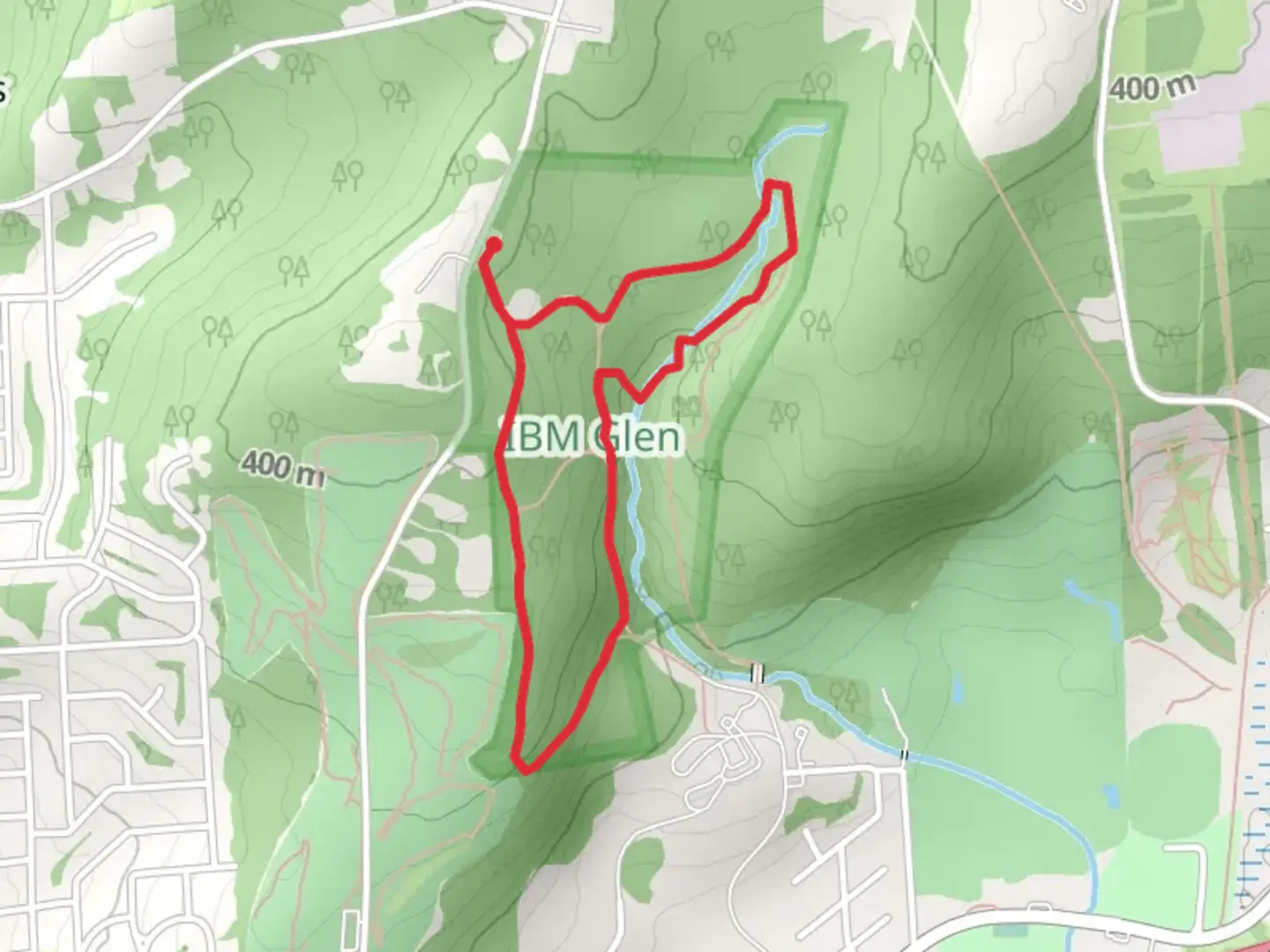 An image depicting the trail Grays Creek Loop and its surrounding area.