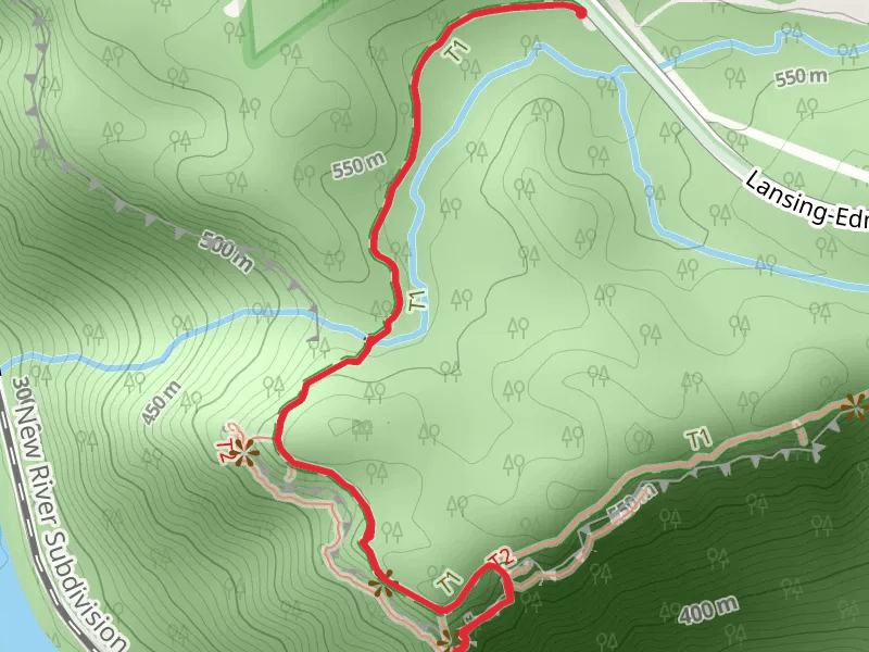 Diamond Point Overlook via Endless Wall Trail