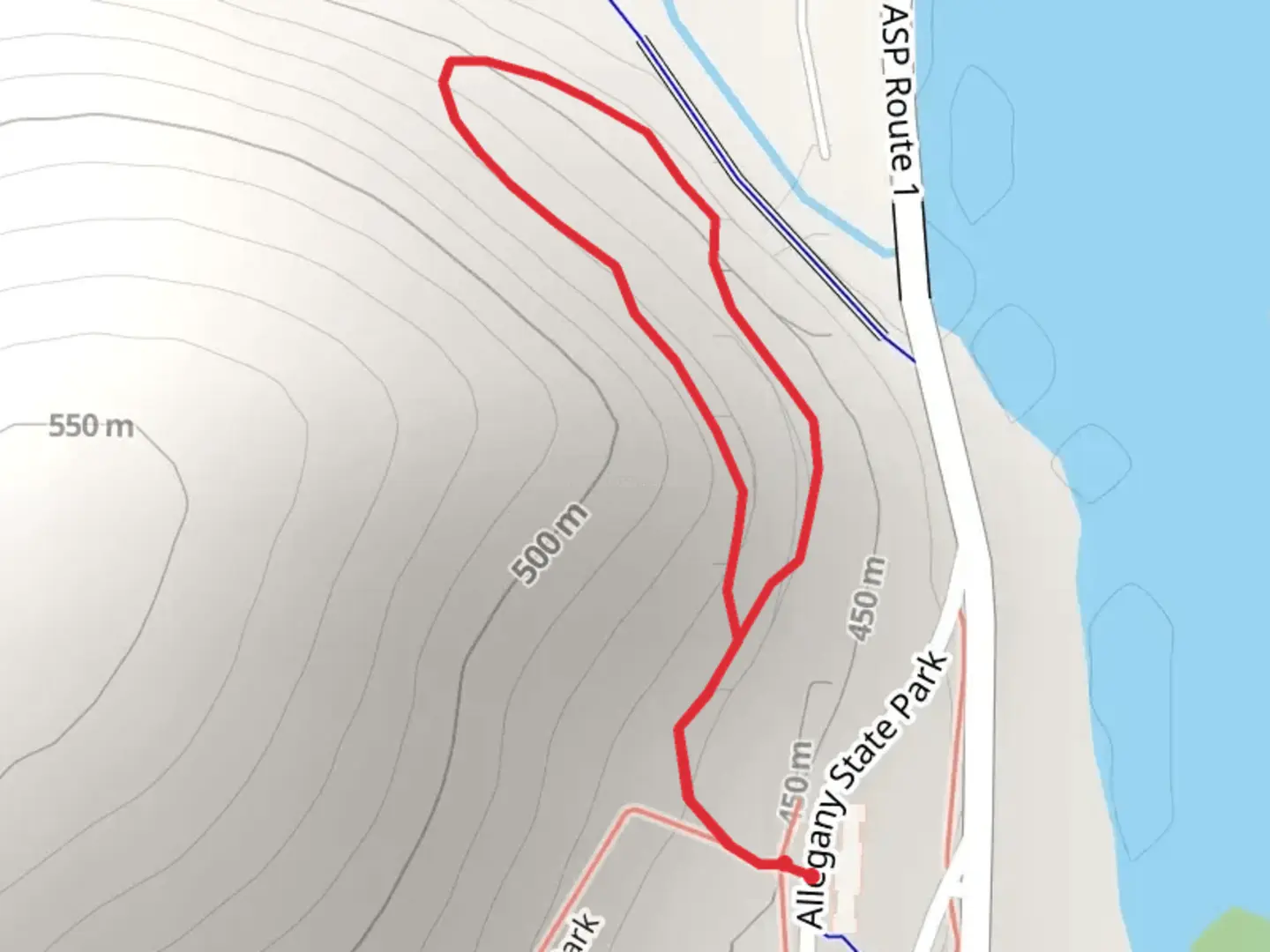 An image depicting the trail Red House Lake and Red House Brook Loop and its surrounding area.
