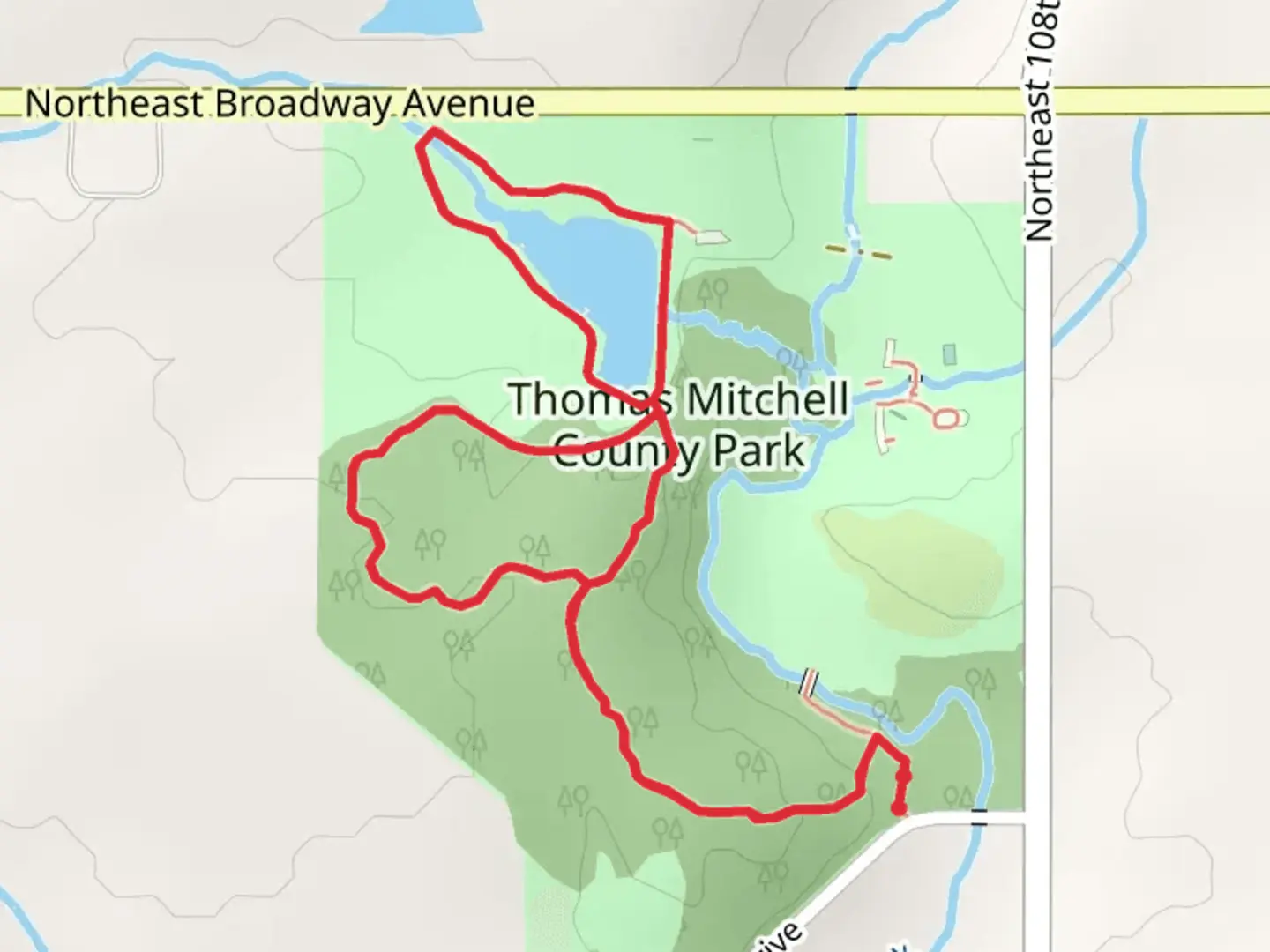 An image depicting the trail DeVotie Loop Trail and its surrounding area.