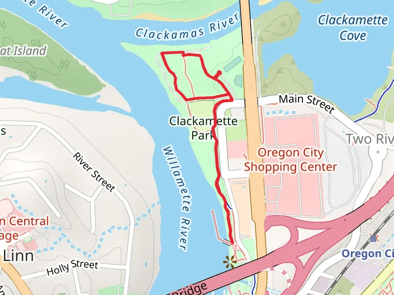 Clackamette Park Loop and Willamette River Greenway